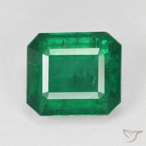 5.91ct 天然 深绿色 翠, 祖母绿式切割, VS-SI