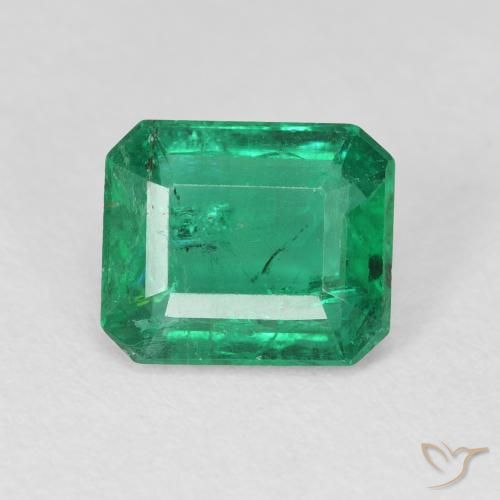 2.46ct 天然 蓝绿色 翠, 祖母绿式切割, VS-SI