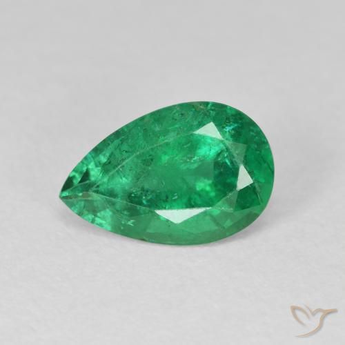 2.20ct 天然 暖绿 翠, 梨形, VS-SI