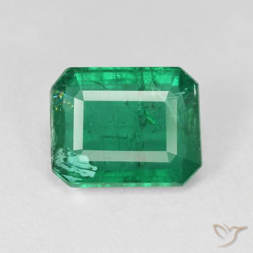 4.49ct 天然 冷绿 翠, 祖母绿式切割, VS-SI