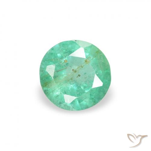 0.16ct 天然 酷翠绿 翠, 圆形的, SI