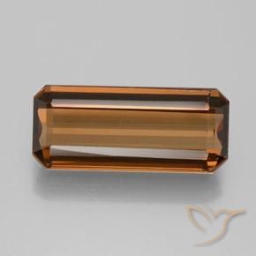 7.10ct 天然 山核桃棕 顽辉石, 祖母绿式切割, VS