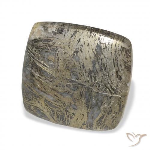 36.40克拉天然Feather Pyrite，软垫，不透明