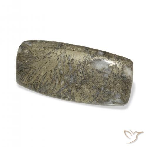 41.68克拉天然Feather Pyrite，软垫，不透明