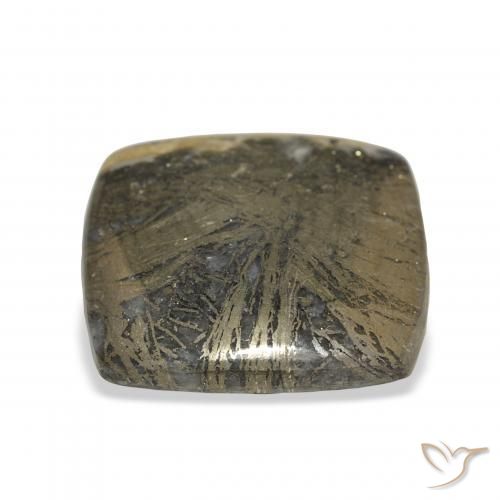 36.45克拉天然Feather Pyrite，软垫，不透明