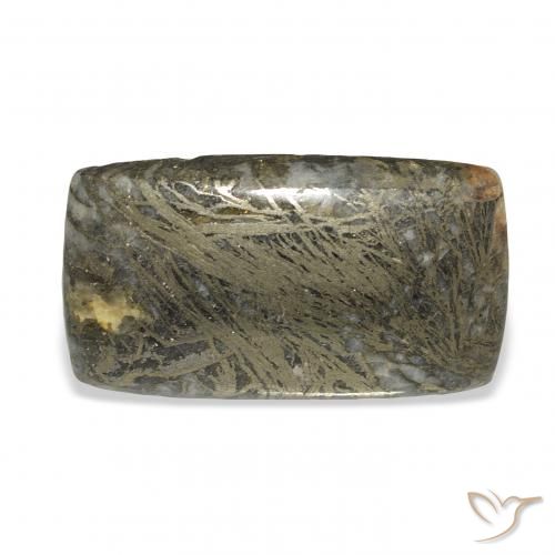 35.56克拉天然Feather Pyrite，软垫，不透明