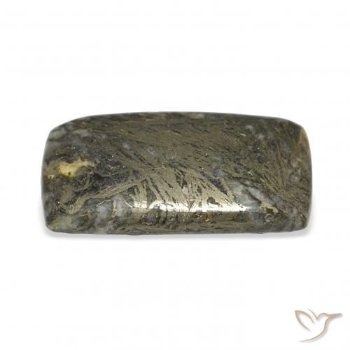 35.56克拉天然Feather Pyrite，软垫，不透明