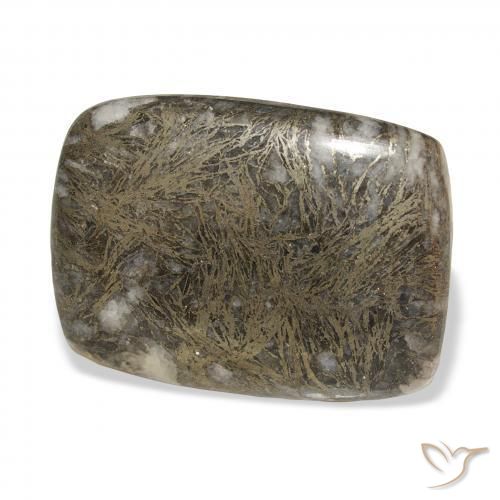 30.63克拉天然Feather Pyrite，软垫，不透明