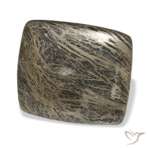 32.15克拉天然Feather Pyrite，软垫，不透明