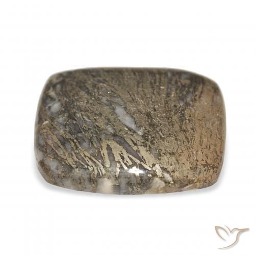 32.54克拉天然Feather Pyrite，软垫，不透明