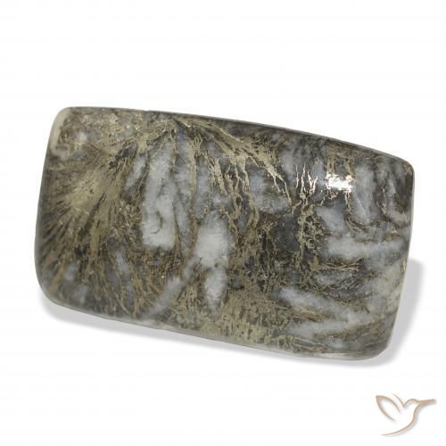 36.96克拉天然Feather Pyrite，软垫，不透明