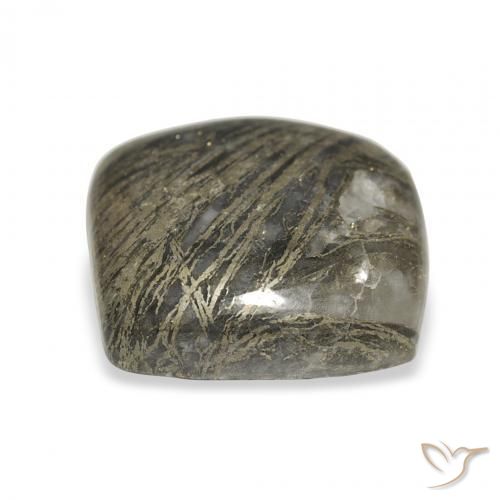 12.76克拉天然Feather Pyrite，软垫，不透明