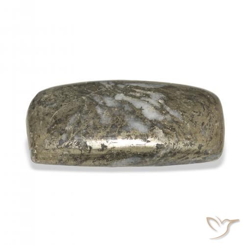 32.65克拉天然Feather Pyrite，软垫，不透明