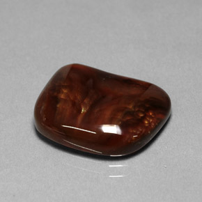 9.24克拉天然多色火玛瑙，透明，17.2×14.3毫米，透明/半透明