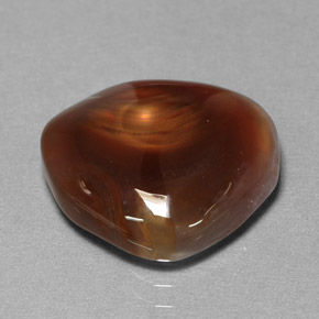 8.20克拉天然多色火玛瑙，透明，15.5×14.6毫米，透明/半透明