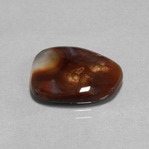 8.09克拉天然多色火玛瑙，透明，17.6×14.2毫米，透明/半透明