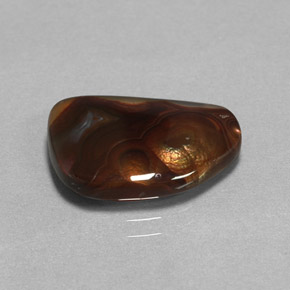 5.78克拉天然多色火玛瑙，透明，16.9×11.7毫米，透明/半透明