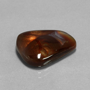 7.20克拉天然多色火玛瑙，透明，17.1×13.3毫米，透明/半透明
