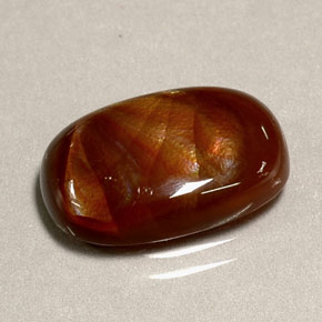 4.95克拉天然多色火玛瑙，透明，15.3×10.1毫米，透明/半透明