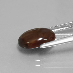 2.14克拉天然多色火玛瑙，椭圆形切割，10.5×7.9毫米，不透明