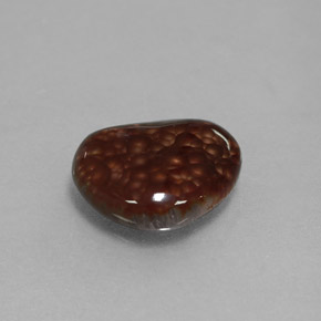 2.22克拉天然多色火玛瑙，异形，10.7×9.4毫米，不透明