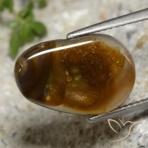 6.92克拉天然火玛瑙，花式切割，半透明