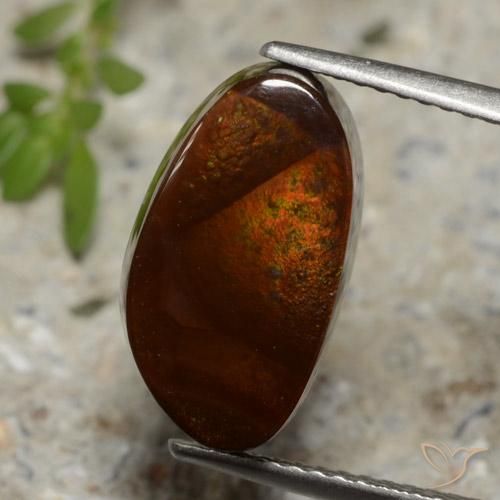 5.17ct 天然 彩色 火玛瑙, 花式切割, 半透明