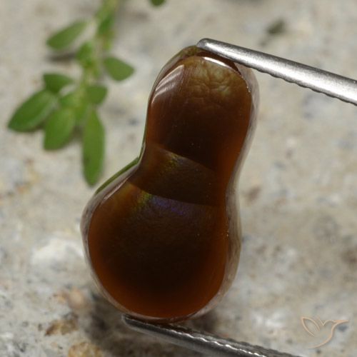 5.64ct 天然 彩色 火玛瑙, 花式切割, 半透明