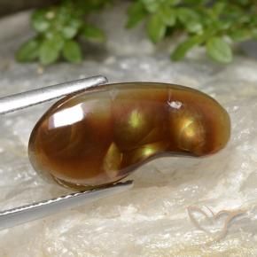 5.25克拉天然火玛瑙，花式切割，半透明