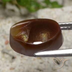 4.44克拉天然火玛瑙，花式切割，半透明
