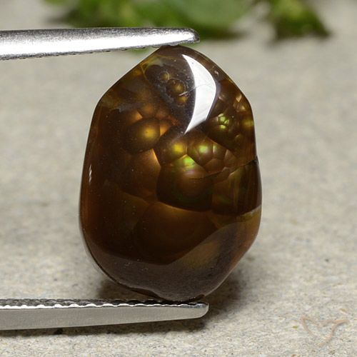 4.26ct 天然 彩色 火玛瑙, 花式切割, 半透明