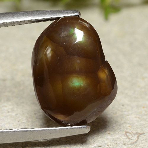 5.80ct 天然 彩色 火玛瑙, 花式切割, 半透明