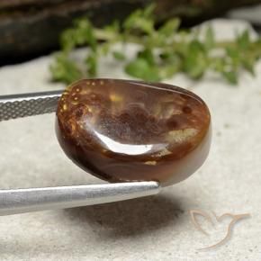 10.09克拉天然火玛瑙，花式切割，不透明