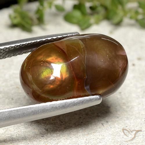 7.57克拉天然火玛瑙，花式切割，不透明