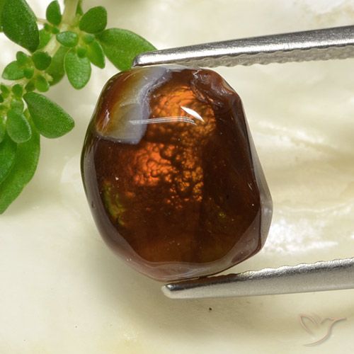 3.52ct 天然 彩色 火玛瑙, 花式切割, 不透明