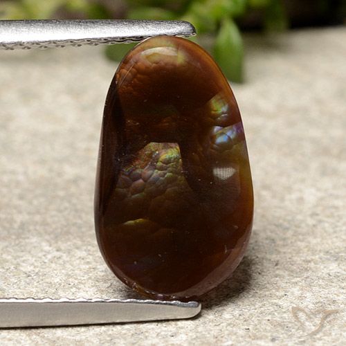 2.38ct 天然 彩色 火玛瑙, 椭圆形, 不透明