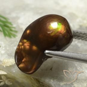 4.58克拉天然火玛瑙，花式切割，不透明