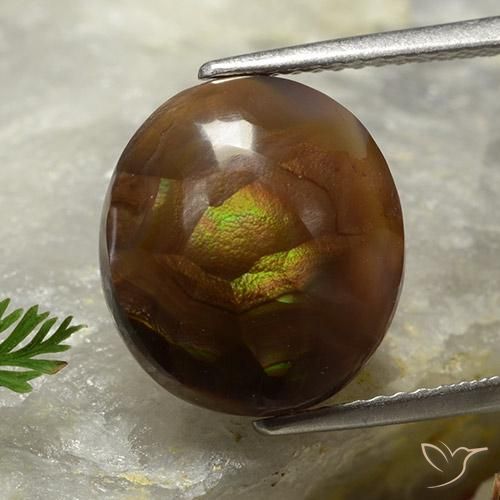 7.18ct 天然 彩色 火玛瑙, 椭圆形, 不透明