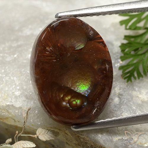 6.00ct 天然 彩色 火玛瑙, 椭圆形, 不透明