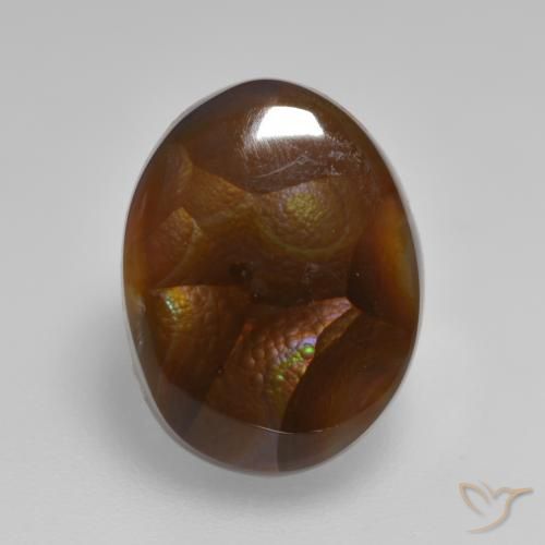 6.40ct 天然 彩色 火玛瑙, 椭圆形, 不透明