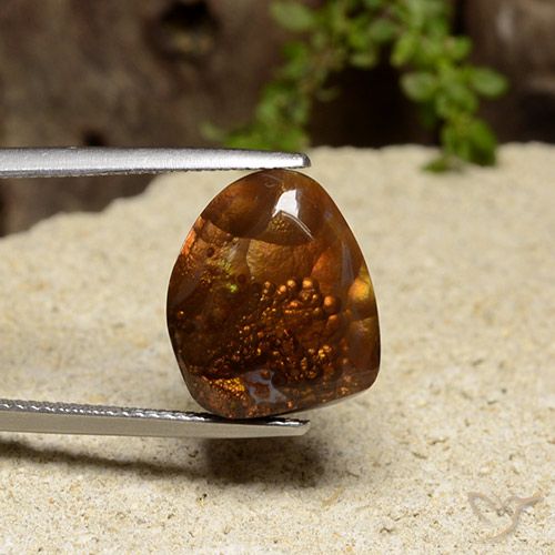9.12ct 天然 彩色 火玛瑙, 花式切割, 不透明