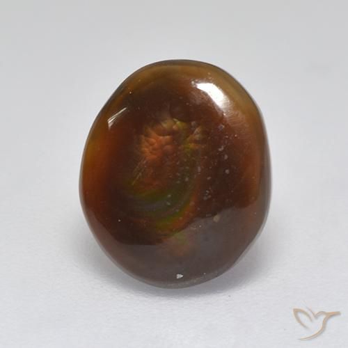 2.83ct 天然 彩色 火玛瑙, 椭圆形, 半透明