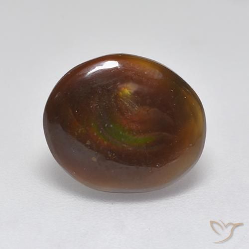 2.83克拉天然火玛瑙，椭圆形，半透明