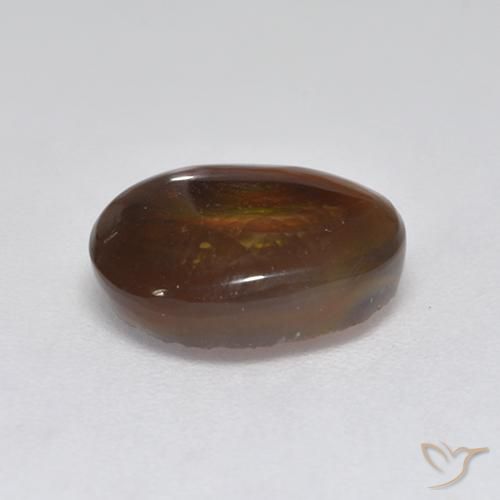 2.83克拉天然火玛瑙，椭圆形，半透明