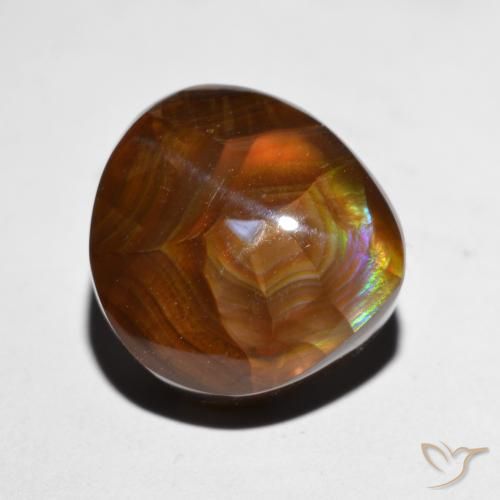 散装火玛瑙 7.93ct 彩色 火玛瑙 出售宝石, 认证火玛瑙 来自墨西哥, 天然未经处理的宝石, 花式切割 13 x 13 mm (标准化) 散装火玛瑙 7.93ct 彩色 火玛瑙 出售宝石, 认证火玛瑙 来自墨西哥, 天然未经处理的宝石, 花式切割 13 x 13 mm (标准化)
