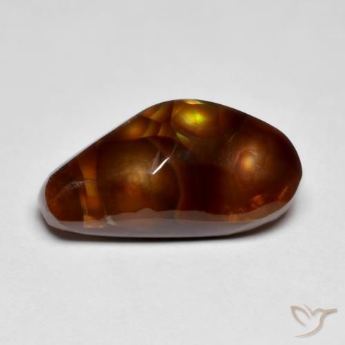 7.24ct 天然 彩色 火玛瑙, 花式切割, 不透明
