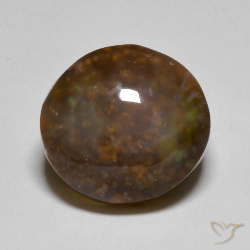 11.47ct 天然 彩色 火玛瑙, 椭圆形, 半透明