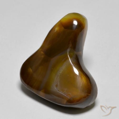11.42克拉天然火玛瑙，花式切割，半透明
