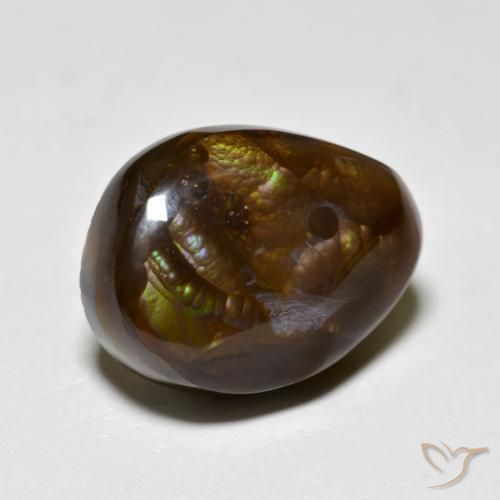 8.92克拉天然火玛瑙，花式切割，不透明