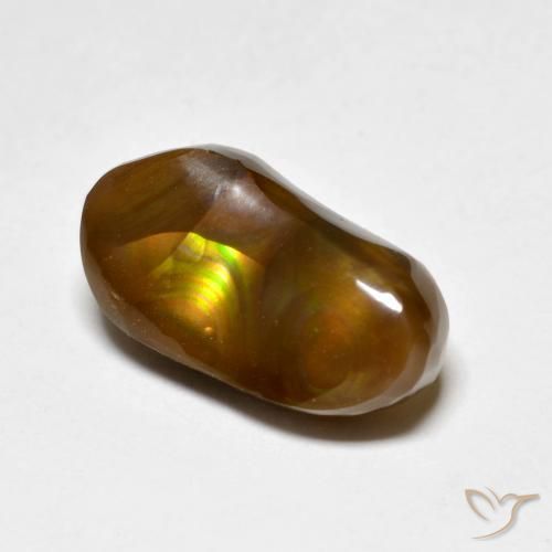 4.96克拉天然火玛瑙，花式切割，不透明